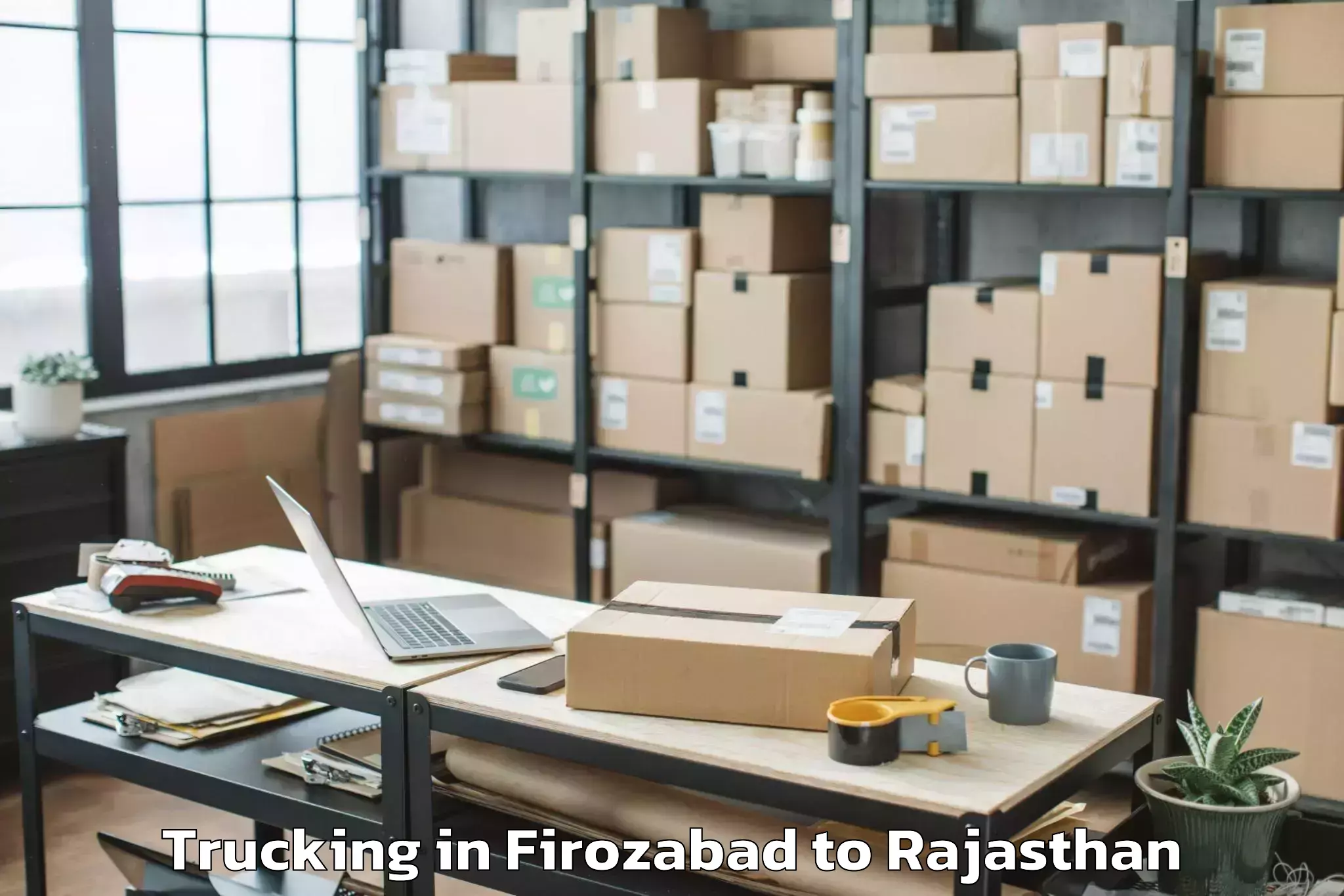 Firozabad to Jk Lakshmipat University Jaipu Trucking Booking